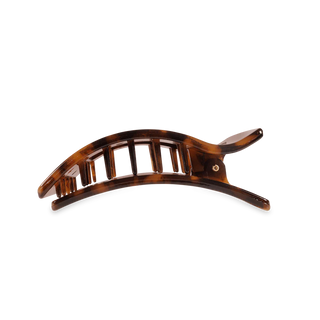 Tortoise Medium Flat Rectangle Hair Clip