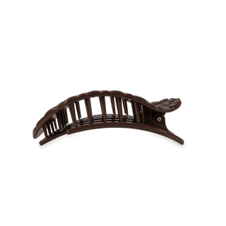 Truly Taupe Quilted Medium Flat Round Hair Clip
