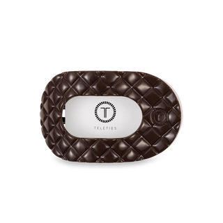 Truly Taupe Quilted Medium Flat Round Hair Clip