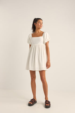 lola mini dress (white)