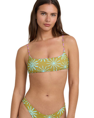 Sun Fired Reversible Jaclyn Crop (Moss)