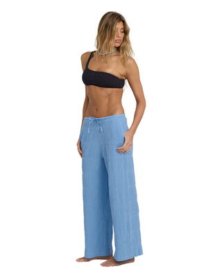 Laura Elastic Pant (Blue Drift)