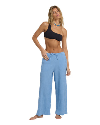 Laura Elastic Pant (Blue Drift)