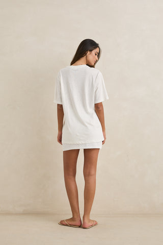 wildflower oversized t-shirt (WHT)