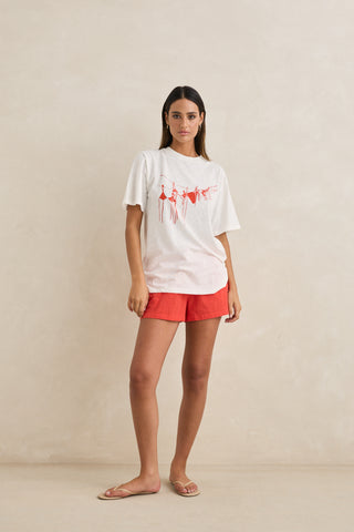melia oversized t-shirt (RED)  ONLINE EXCLUSIVE