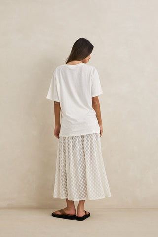 gigi lace maxi skirt (WHT) ONLINE EXCLUSIVE