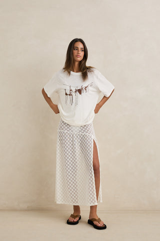 gigi lace maxi skirt (WHT) ONLINE EXCLUSIVE