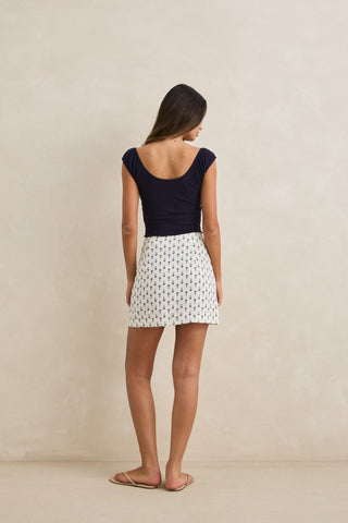 SEACLIFF MINI SKIRT (Navy) ONLINE EXCLUSIVE