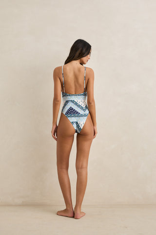 seacliff cut out one piece (Navy)