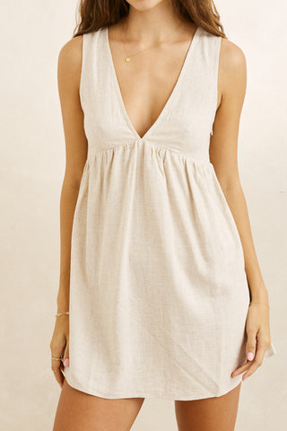 MEMPHIS MINI DRESS (OAT) ONLINE EXCLUSIVE