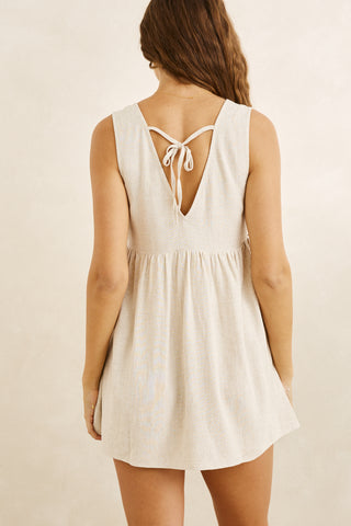 MEMPHIS MINI DRESS (OAT) ONLINE EXCLUSIVE