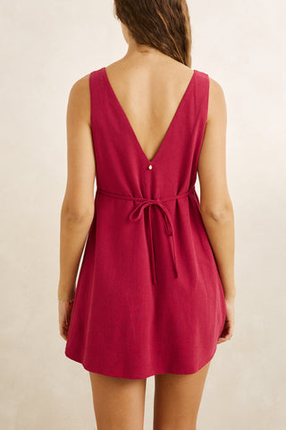 sunny days linen mini dress (WIN)