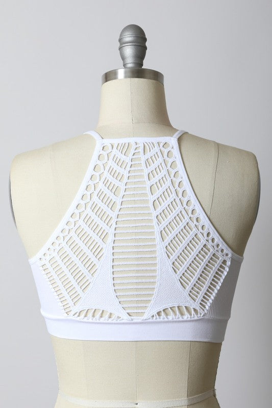 Seamless Razor Slash Bralette (White) – Ashe Couture, Inc