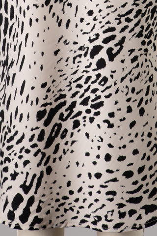 Get Wild Leopard Midi Skirt (Pearl/Black)