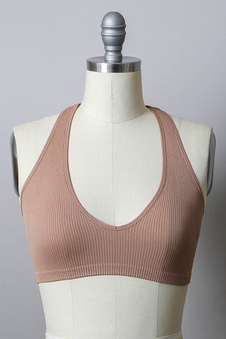 Carsen Racerback Bralette (Nude)