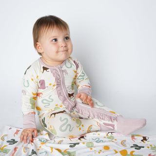 Bamboo Baby Convertible Footie Pajamas (Wild And Free)