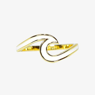 Enameled Wave Ring (Gold)