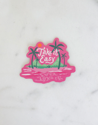 Take It Easy Island Sticker