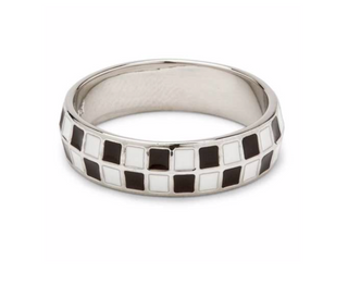 Checkerboard Ring (Silver)