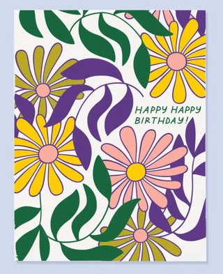 Floral Bday Card