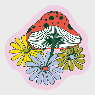 Fungi Flower Sticker