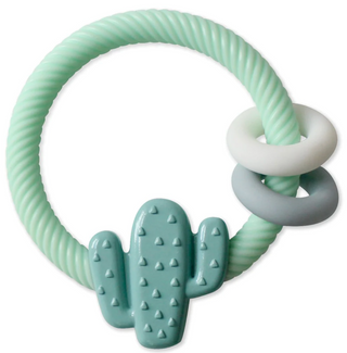 Ritzy Rattle™ Silicone Teether Rattles Cactus