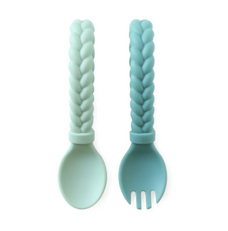 Sweetie Spoons™ Spoon + Fork Set Mint