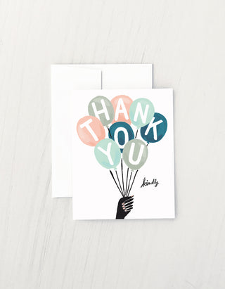 Thank You Balloons Card