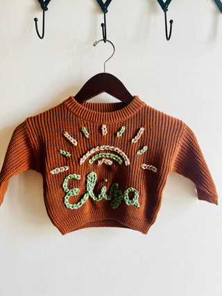 *CHANNYGIRL Brown Custom Sweater *add info in notes*