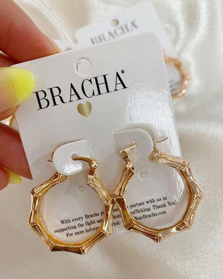 Rose Gold Bali Mid Size Hoops