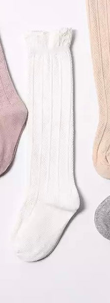 Baby Knee High Socks (White)