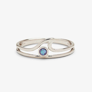 Opal Wave Ring (Silver)